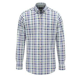Fynch-Hatton Washed Oxford Check Button Down Shirt